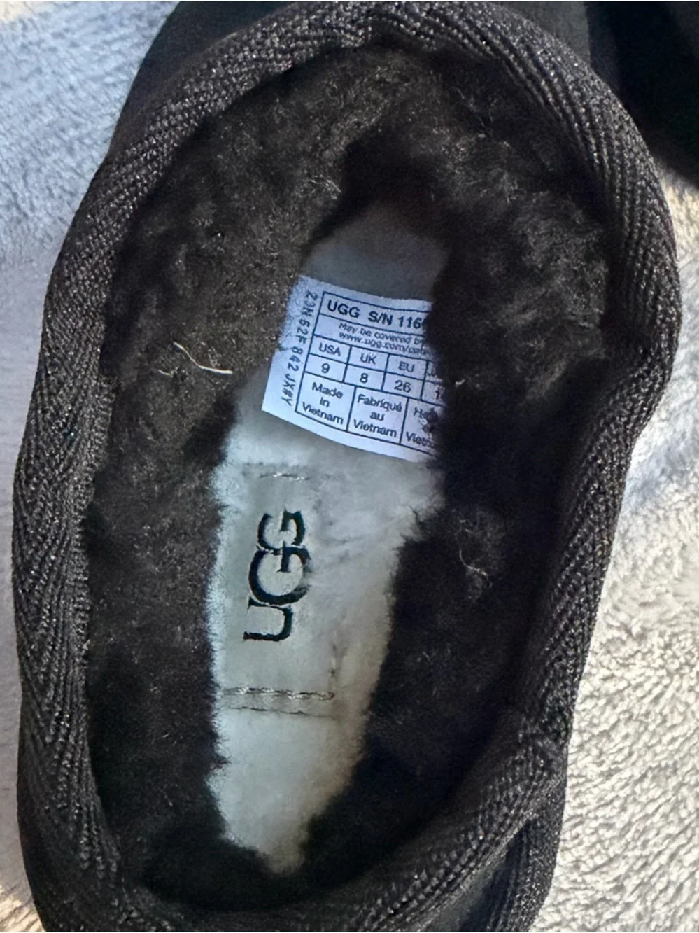 UGG Black Cozy Slip-On Shearling Mules